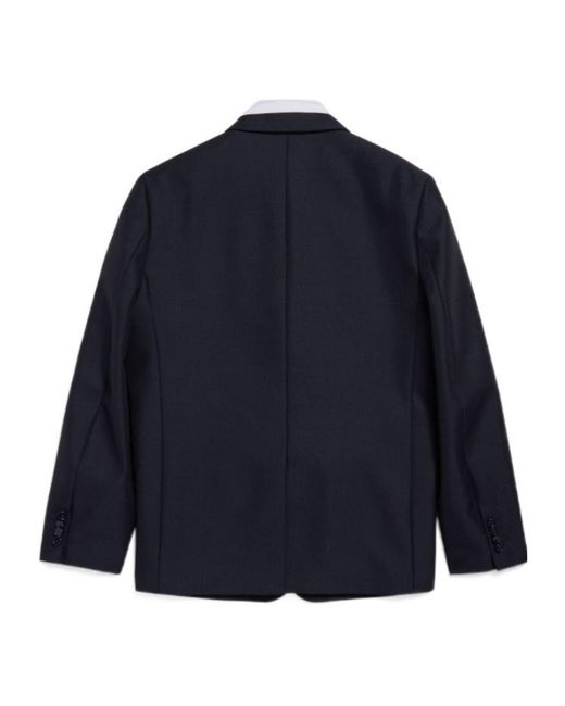 Balenciaga Blue Hybrid Shirt Jacket for men