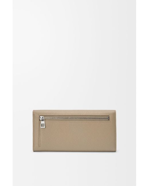 Loewe Gray Pebble Continental Wallet