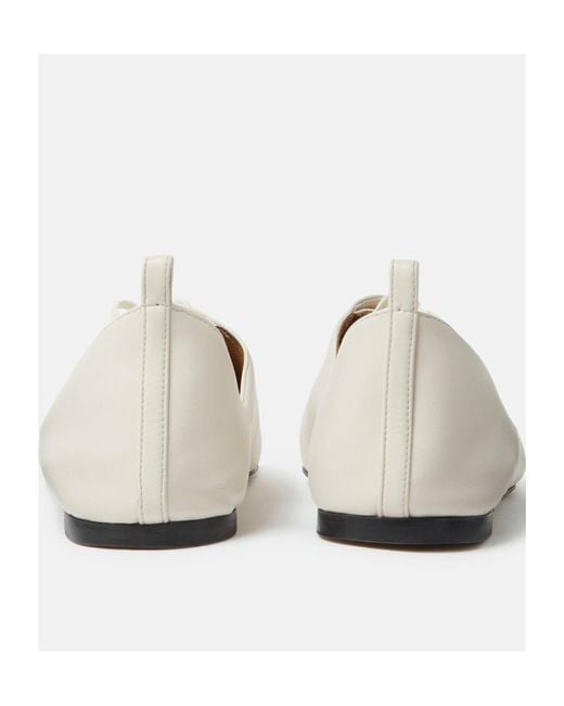 Stella McCartney White Terra Pointed Lace-Up Shoes