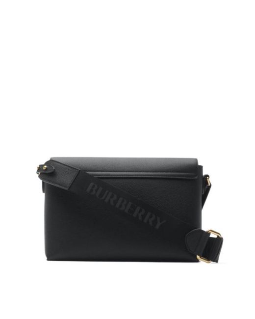 Burberry Black Note Checked Shoulder Bag