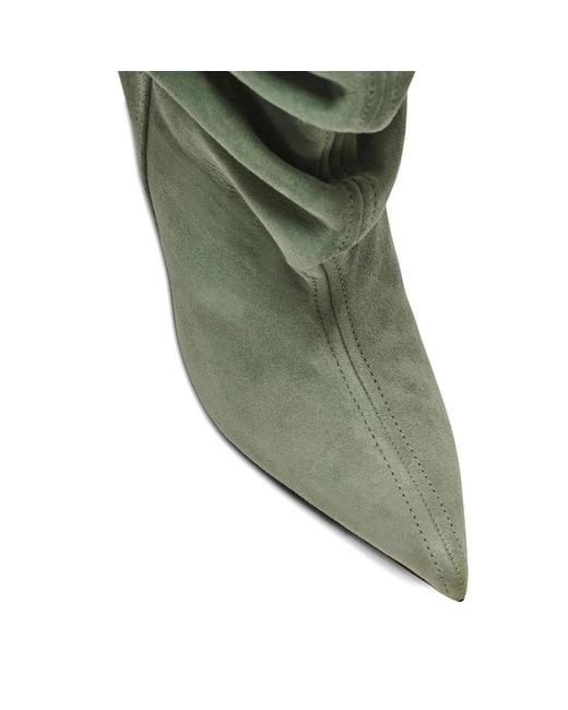 Balmain Green No Wedge Ankle Boots