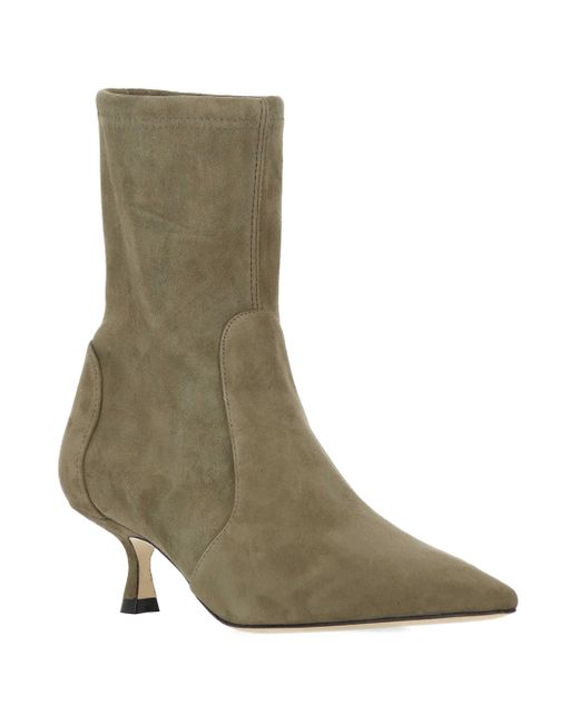Stuart Weitzman Green Stiletto Ankle Boots
