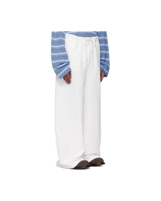 Marni Black Wide-Leg Drawstring Trousers for men