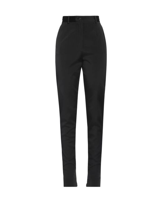 Dolce & Gabbana Black Casual Trouser