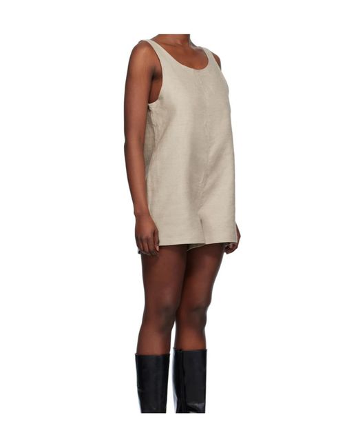 Baserange Natural Crew Neck Jumpsuit