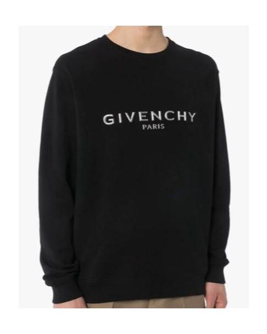 Givenchy Black 3D Logo-Print Sweatshirt for men