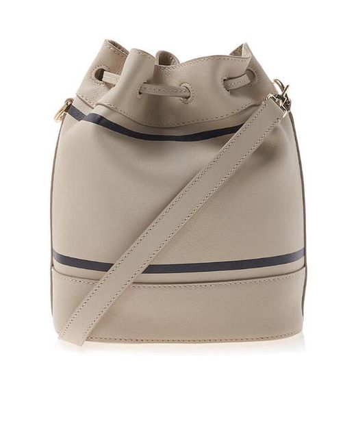 Bally Gray Logo Shoulder Bag