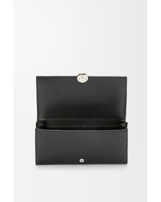 Loewe Black Pebble Continental Wallet