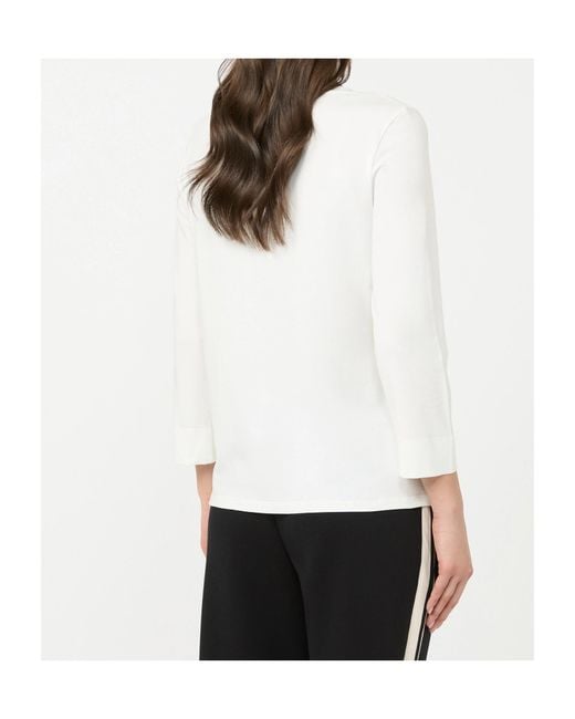 Max Mara White Long Sleeve T-Shirt