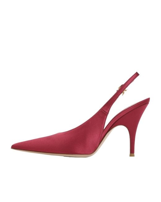 Gianvito Rossi Pink Pointed-Toe High-Heeled Sandals