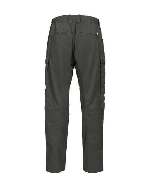 C P Company Gray T-Flatt Cargo Pants for men