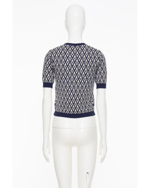 Valentino Multicolor Toute La V Jacquard Crewneck Jumper