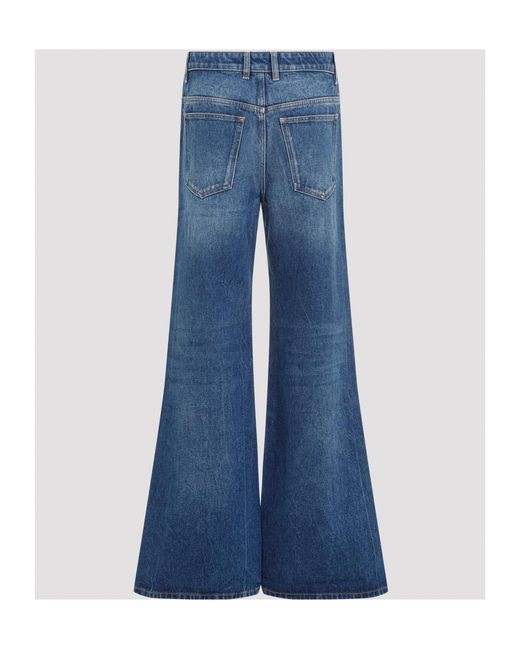 Rabanne Blue Baggy Wide-Leg Jeans