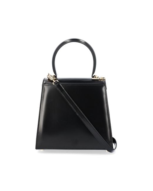 Ferragamo Black Logo Handbag