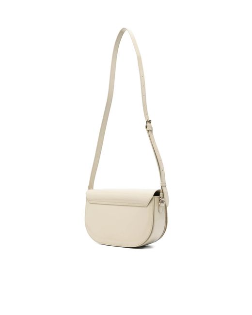 A.P.C. White Le B Side Cross Body Bag