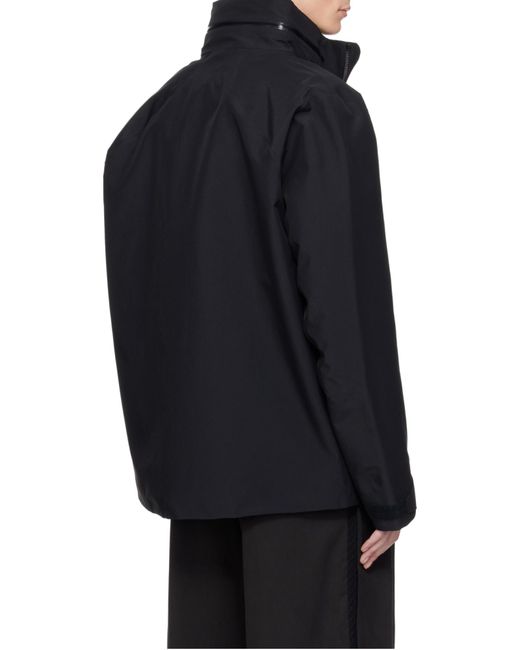 Veilance Black Field Windbreaker Jacket for men