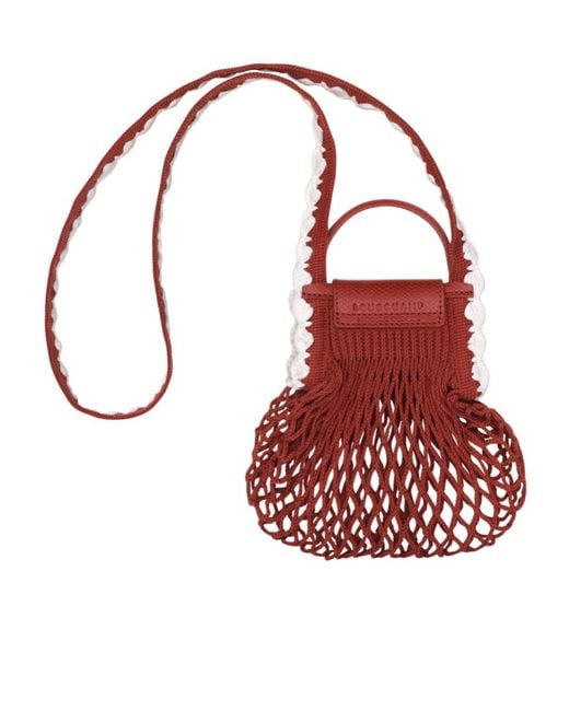 Longchamp Red Le Pliage Collection Xs Crossbody Bag