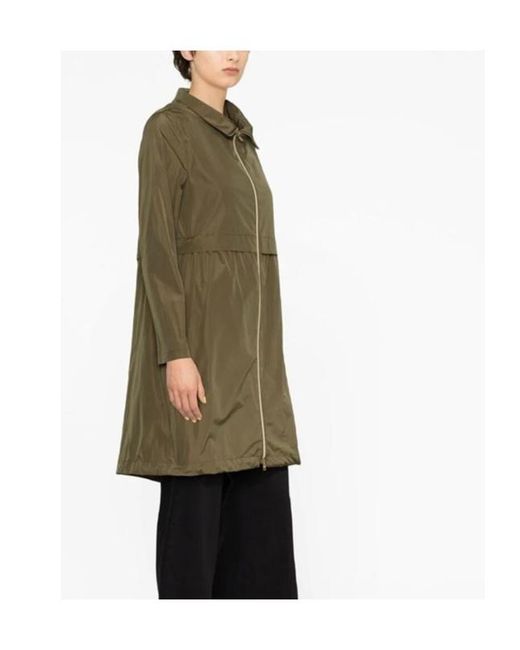 Herno Green Zip-Up Parka
