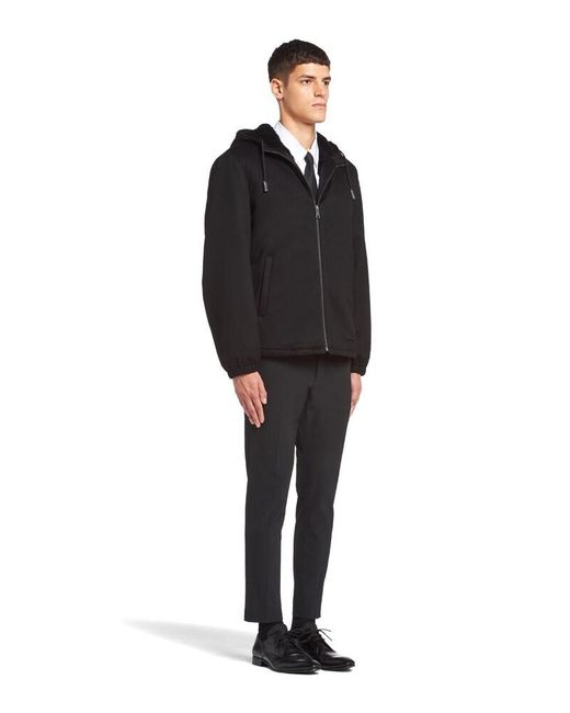 Prada Black Cashmere Blouson Jacket for men