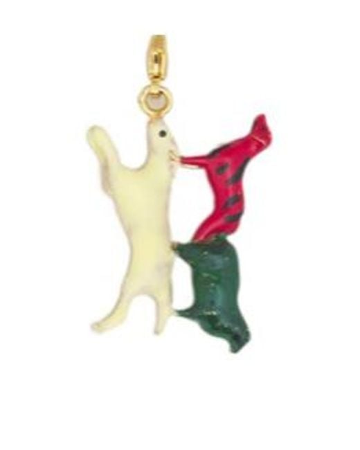 Marni White Alphabet B Charm Pendant
