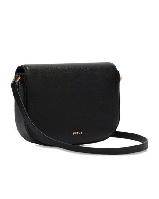 Furla Black Moonlight Small Shoulder Bag