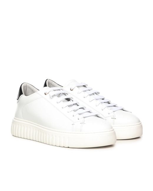 Giuliano Galiano Natural Mars Lace-Up Sneakers for men