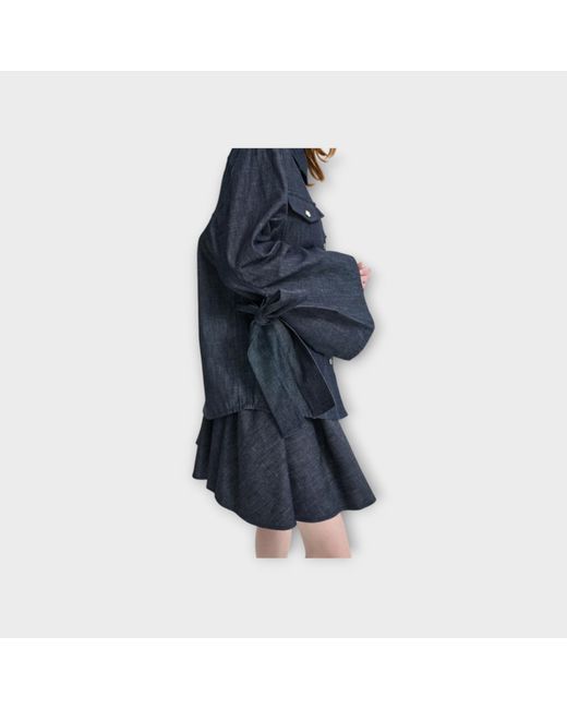 CECILIE BAHNSEN Blue Long-Sleeved Shirt