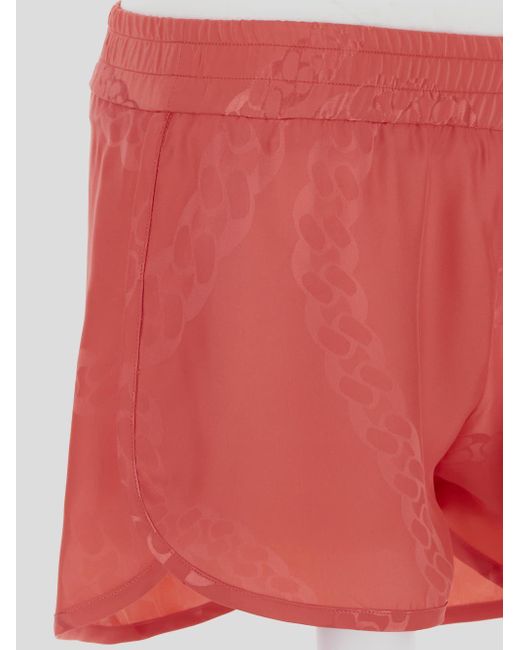 Stella McCartney Red Chain Jacquard Shorts