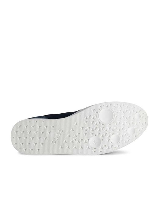 Ecco Blue Street Lite Leather Trainer for men