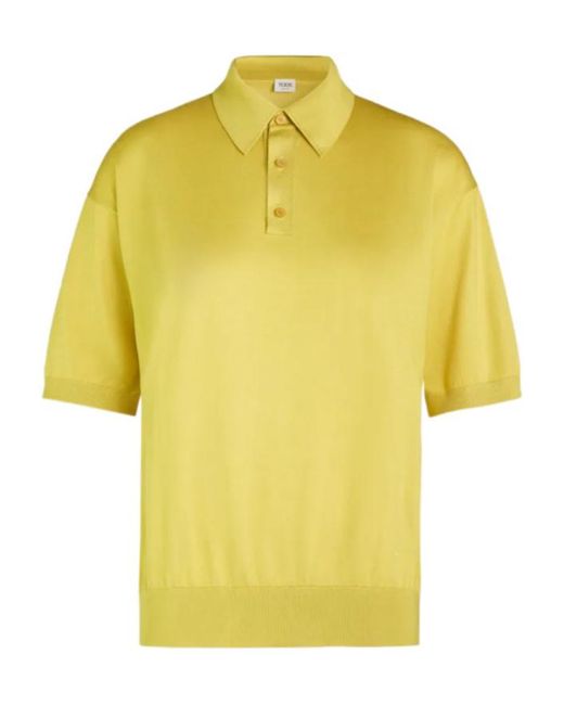 Tod's Yellow Button-Fastening Polo Shirt