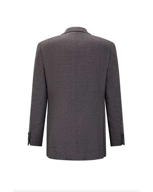 Brioni Gray Long-Sleeve Blazer for men