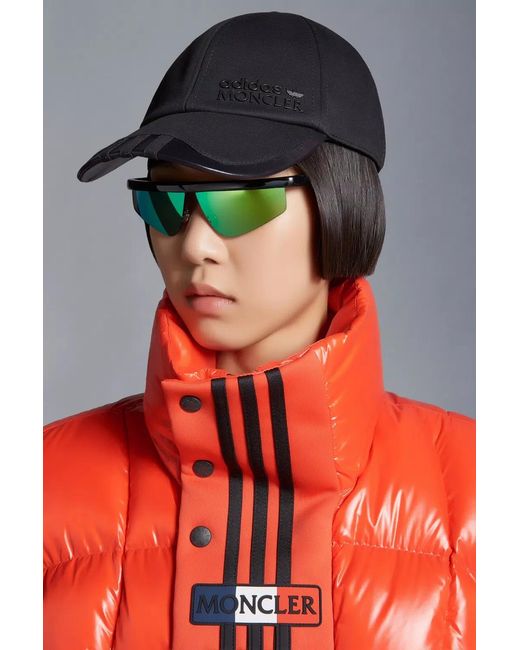Moncler Black Gabardine Baseball Cap for men