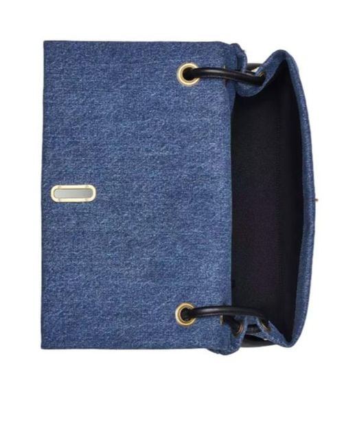 Marc Jacobs Blue The Trinket Charm Denim Large Dual Bag