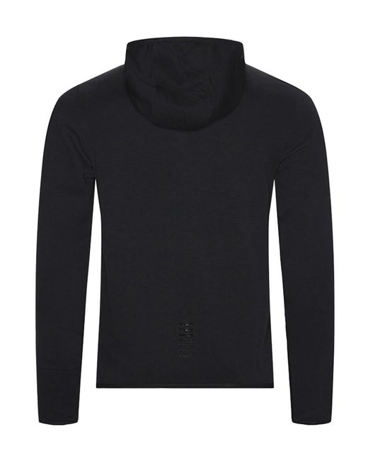 EA7 Blue Long-Sleeved Zipper Casual Jacket for men