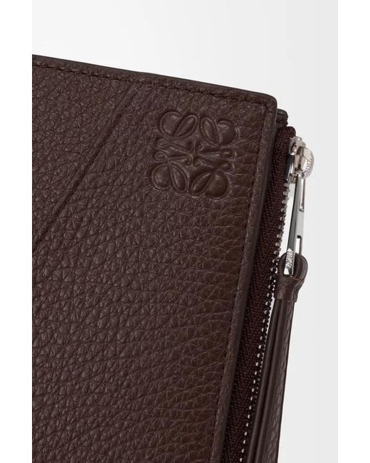 Loewe Brown Puzzle Slim Compact Wallet for men