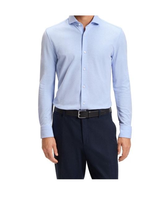 Boss Blue Oxford Shirt for men