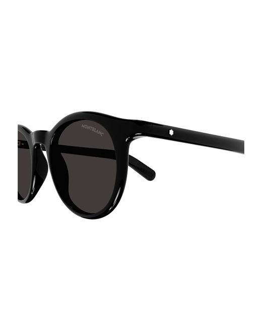Montblanc Black Eyewear Rectangular Frame Sunglasses