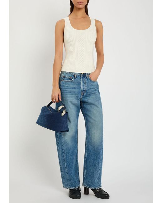 J.W. Anderson White Cable Knit Tank Top
