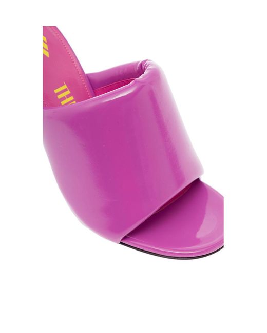 The Attico Pink The Rem Heeled Open-Toe Mules