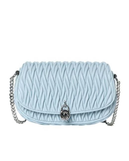 Michael Kors Blue Flap-Top Medium Shoulder Bag