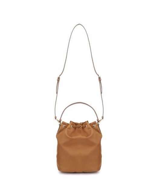 Prada Brown Duet Re-Nylon Bucket Bag
