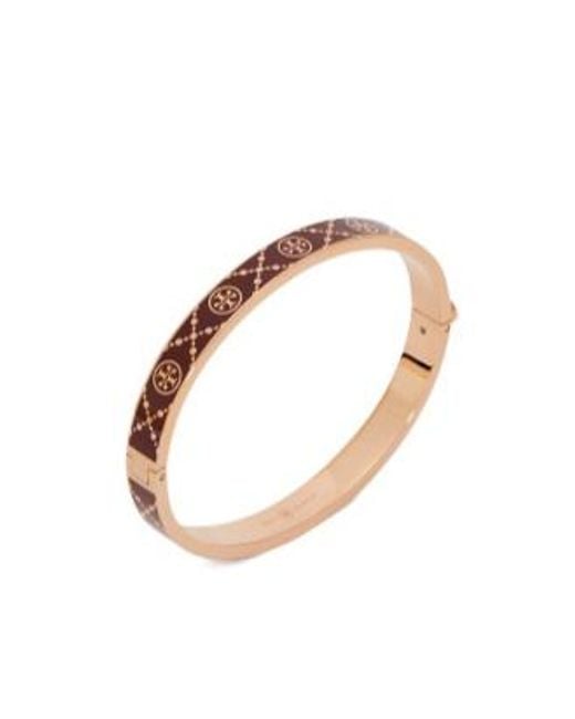 Tory Burch Pink T-Monogram Bracelet