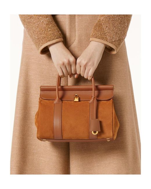 Loro Piana Brown Loom Bag L25