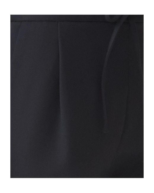 Fabiana Filippi Black Drawstring Casual Pants