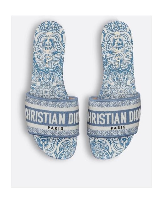 Dior Blue Dway Slide