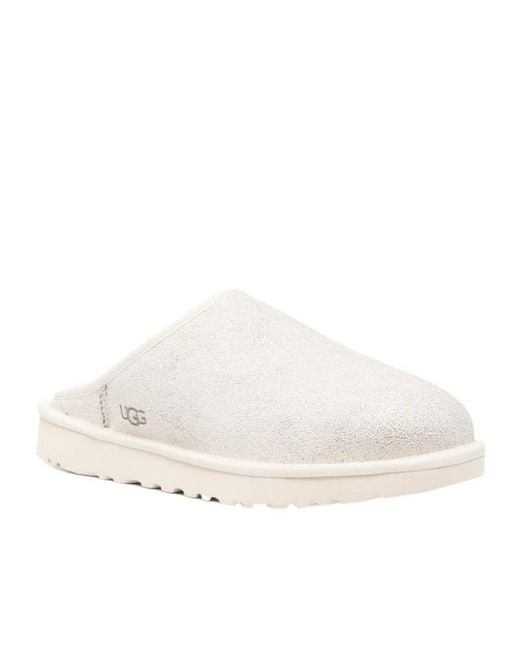 Ugg White Round-Toe Slippers for men