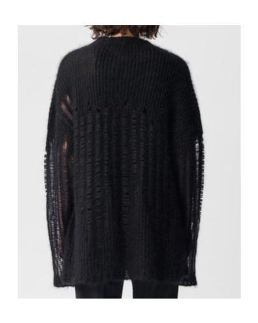 Ann Demeulemeester Black Rigmor Oversized Jumper