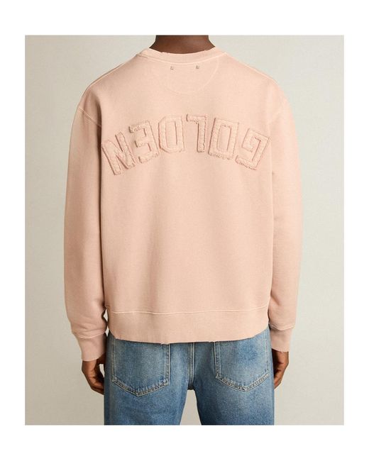 Golden Goose Deluxe Brand Natural Boxy Logo Sweatshirt