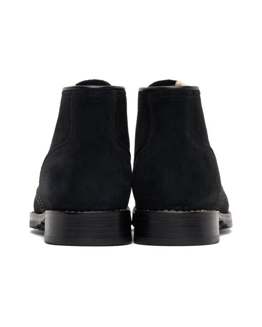 Visvim Black Suede Boots for men