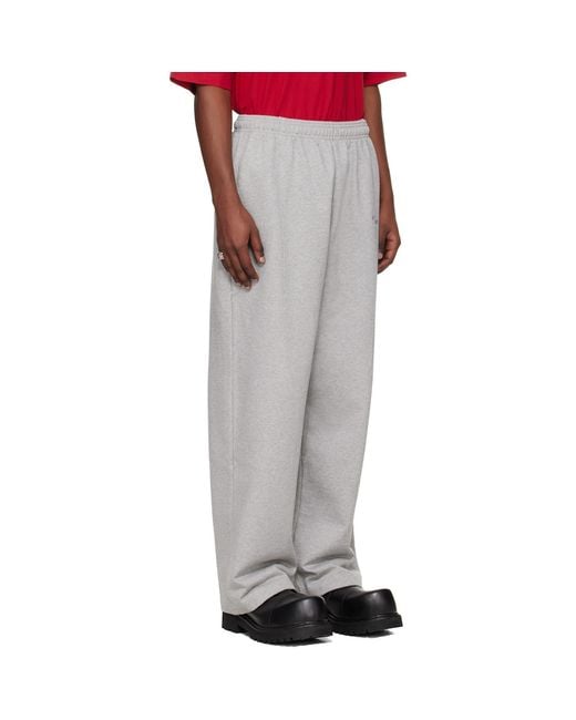 Vetements Gray French Terry Cloth Sweatpants for men